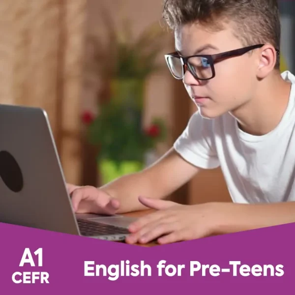 Inglês Pré Adolescentes (8 a 11 anos) | 1 curso ao mês | Grupo on-line